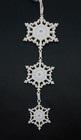 Wedgwood - Xmas Ornament - Graduating Three Tier Snowflake White   Blue Exc