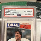 Topps 1987 Jim Kelly  362 Buffalo Bills Hard Signed Auto Psa dna 85133414