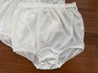 Vintage Rose Brand High Waist Granny Panties Ivory Nylon Lace Sz 10 Nos 3 Pair