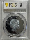 2022  5 Cook Islands In Memoriam Qe Ii Silver Black Proof Pcgs Pr70dcam  fdi Coa