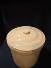 Vintage 1 Gallon 7 5in  Stoneware Glazed Crock Pot With Top Lid 