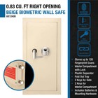 Barska Biometric Wall Hidden Safe Fingerprint Lock Security Box  Ax12408