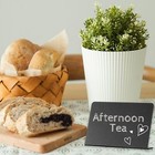 15 Pack Mini Chalkboard Signs - 4 x3  Black Tabletop Chalkboards For Food Wed   