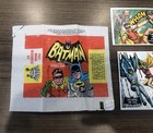 1966 Topps Batman Lot Of 5 Cards Black  Bat With Original Wax Pack Wrapper
