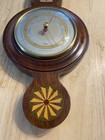 Vintage Taylor Barometer Stormoguide Thermometer 16    Wood Mahogany