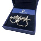 Swarovski Clear Crystal Rhinestone Hair Clip Celestial Barrette Star Sparkly