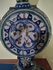 Huge Antique German Salt Glaze Pitcher Stein  With Gnome  Center  Rare 19  High