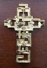 Vintage Givenchy G Brooch Pin Signed Rare Modernist Brutalist Statement Jewelry