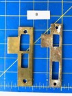 Antique Brass Face Strike Plate For Mortise Latch And Lock