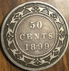1899 Newfoundland Silver 50 Cents Coin