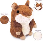 Homily Talking Hamster Repeats What You Say Plush Animal Toy Electronic Hamster