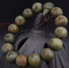 1 5cm Buddhist Monk Green Sandalwood Shaolin Temple Buddhism Prayer Mala Beads