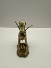 Vintage Solid Brass Pegasus Winged Mythical Horse Statue Figurine 4 5   