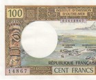 1971  tahiti  100 Francs French   papeete    u     Gem Unc   