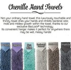 Norwex Chenille Hand Towel Bee Microfiber Baclock Mushroom Nwot