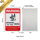 Beware Of Dog Sign  2-pack 12 8 Inches Rust Free 12 X 8 Inches  
