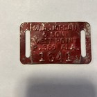 Red Metal W  A  Jordan   Son Cotton Tag West Point Alabama Cullman County Al