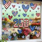 American 250th Anniversary Window Cings Red Blue White Usa 250th Anniversary 2