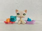 Littlest Pet Shop Figure Yellow Short Hair Cat  733 W accessories New Lps Toy