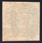Confederate Csa  11  ad  10   Blue  Mng Corner Margin  Rare Textile Lines Variety