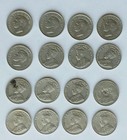 Lot Of 16 Canada Nickels Five Cent Coins George V And Vi 1922-1939