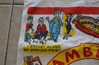 Vintage Linen Tea Towel Gambler s Good Luck Handkerchief Charm Las Vegas Mcm