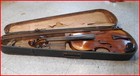 Antique Full  Violin-b g Case And Bow--1800 s 