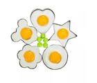 5-pack Stainless Steel Egg Rings     Non-stick Pancake Mold Cooking Set