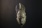 African Baule Mask Hand Carved Wood Tribal Vintage Ethnographic Art Decor-g3744