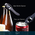 2 In 1 Magnetic Beer Bottle Opener For Fridge And Rv With Cap Catcher - Pop Can