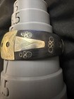 Vintage African Tuareg Tribal Black Ebony Silver Inserts 2 1 4 d Cuff Bracelet