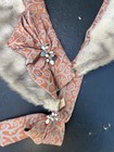 Vintage Antique Fur Collar Scarf Shawl Wrap Neck Warmer Extras Unique High Class