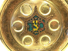 Vintage Judaica Hebrew Pesach Seder Plate Judaism Israel Jerusalem Jewish