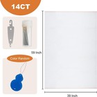 Large Size Cross Stitch Fabric 59 By 39 Inch  Classic Cross 14 Count Aida Cloth 