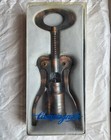 Vintage Corkscrew Butterfly Wing Type Opener Campagnolo Big Dei Cavatappi