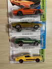 Hot Wheels X4 Rare Vintage 1960s American Muscle Cars Ford Mustangs New On Cards