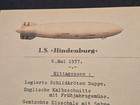 Ls Hindenburg Zeppelin Disaster Final Flight Menu May 6 1937 Ww2 German Document