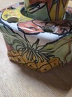 Mexican Art Ceramic T  Ruth Vintage Multi-color Toothbrush Holder   Cup T23