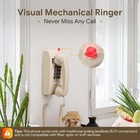 Retro Wall Phones For Landline With Mechanical Ringer Corded Telephone Wall Moun