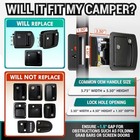Rv Door Lock Replacement   Class C Camper Door Latch Mechanical Lock - 1 Black