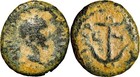 Biblical Judaea Holy Land Galilaea  Tiberias  Trajan  A d  98-117  Ae 15 Anchor