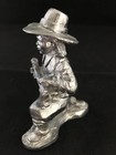 Michael Ricker Pewter Thanksgiving Pilgrim Man Musket Kneeling Metal Figure 2001