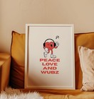 Rave Electronic Dance Music Festival Edm Dj Wall Decor Art Poster