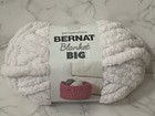 Lot Of 2 Yarnspirations Bernat Blanket Big Yarn Sandy Cream 32 Yards Each New