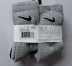 Nike Boy s 4-7 Mesh Cushion Lightweight Crew Socks 6-pack Cn6 Tusk Size 4-5 Nwt