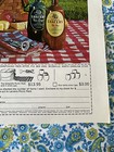 Vintage 1972 Lancers Wine Print Ad Picnic Basket Set Offer