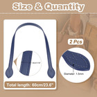 Leather Bag Handle Strap  2 Pcs 23 6  L 5 8  W Replacement Leather Purse Straps