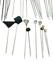 Antique Vintage Victorian Art Deco Hat Pin Lot Fashion Jewelry - 40  Pieces