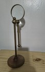 Vintage Desktop   Nautical  Brass - Glass  Magnifying 15 