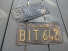 Pair Of Vintage 1963 California License Plates  Black  